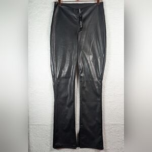 456-NWT H&M Black Faux Leather‎ Pants